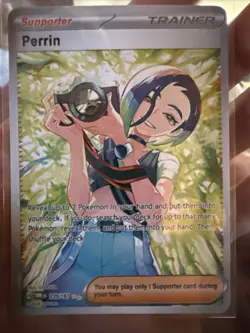 Perrin 220/167 Trainer Supporter Full Art English Sv06 Twilight Masquerade - Image 1