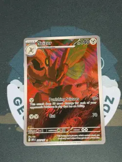 Pokemon TCG Scizor 205/197 Obsidian Flames Holo Rare Illustration NM - Image 1