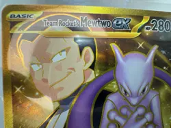 The Pokemon Company Team Rocket's Mewtwo ex 240/182 Hyper Rare Full Art Holo - Image 2