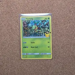 Turtwig 4/25 Pokemon Holo 25th Anniversary McDonald's Promo *CZ - Image 1
