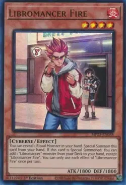 Libromancer Fire - MP23-EN058 - Ultra Rare - 1st Edition Near Mint Yugioh! Card - Image 1