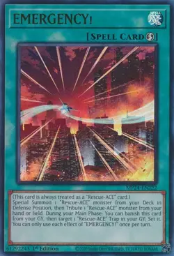 EMERGENCY! - MP24-EN222 - Ultra Rare - 1st Edition Near Mint Yugioh! Card - Image 1