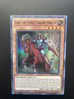 Yugioh Gaia The Fierce Knight Origin ROTD-EN000 Super Rare 1st Edition NM/LP - Image 1