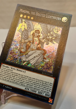Minerva, the Exalted Lightsworn BLLR-EN044 Secret Rare 1st Edition Yugioh 2091 - Image 3