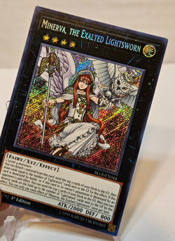 Minerva, the Exalted Lightsworn BLLR-EN044 Secret Rare 1st Edition Yugioh 2091 - Image 4