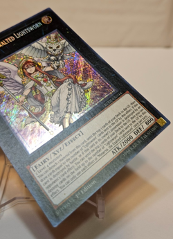 Minerva, the Exalted Lightsworn BLLR-EN044 Secret Rare 1st Edition Yugioh 2091 - Image 5