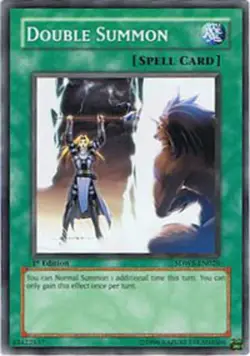 Double Summon - SDWS-EN028 - Common - 1st Edition Near Mint Yugioh! Card - Image 1