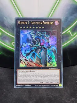 Yugioh Number 1: Infection Buzzking MZMI EN023 Ultra Rare 1st Edition NM - Image 1