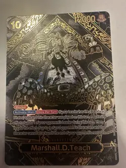 One Piece TCG: Marshall.D.Teach OP09-093 SP Gold Legacy Of The Master OP12 NM - Image 1