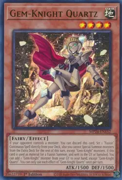 Gem-Knight Quartz - MP24-EN152 - Ultra Rare - 1st Edition Near Mint Yugioh! Card - Image 1
