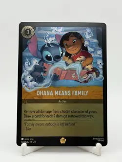 Disney Lorcana Winterspell Ohana Means Family 32/204 Legendary Foil - Image 1