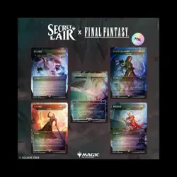 MTG Magic The Gathering Secret Lair Final Fantasy : Game Over Rainbow Foil JPN - Image 1