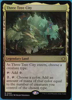 Three Tree City FOIL Bloomburrow NM Rare MAGIC MTG CARD (ID# 521168) ABUGames - Image 1