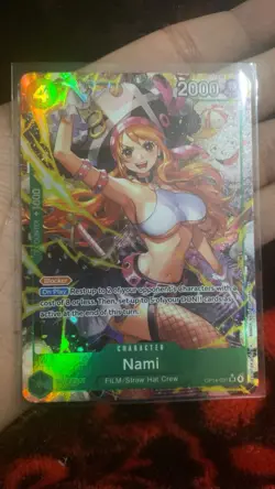 Nami (Alternate Art) OP14-031 The Azure Sea's Seven Foil English One Piece TCG! - Image 1