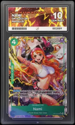Nami Alternate Art Foil OP14-031 The Azure Sea's Seven One Piece Ace 10 - Image 1