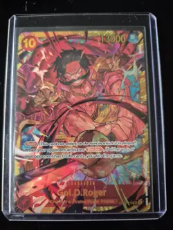 Gol D. Roger Secret Rare OP09-118 One Piece TCG English SEC Near Mint - Image 1