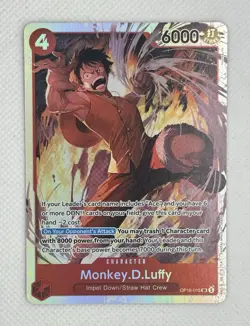 Monkey.D.Luffy OP16-015 SR OP16 The Time of Battle One Piece NM - Image 1