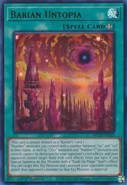 Barian Untopia - MP24-EN263 - Ultra Rare - 1st Edition Near Mint Yugioh! Card - Image 1