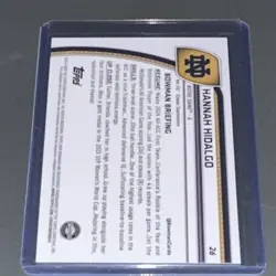Topps 2024-25 Bowman University Purple Prism Hannah Hidalgo Card #26 Notre Dame - Image 2