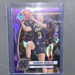 Topps 2024-25 Bowman University Purple Prism Hannah Hidalgo Card #26 Notre Dame - Image 5
