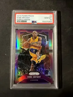 2019 Panini Prizm Purple Kobe Bryant Color Match /75 PSA 10 Gem Mint - Image 1