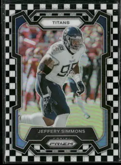 2023 Panini Prizm #286 Jeffery Simmons Black and White Checker - Image 1
