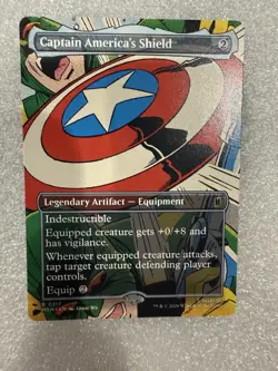 Magic The Gathering Marvel Captain America's Shield Regular Non-Foil - Image 1