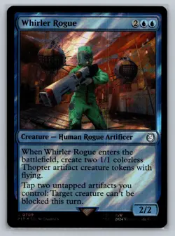 MTG Fallout Surge Foil #709 Whirler Rogue Uncommon Creature Human Rogue - Image 1