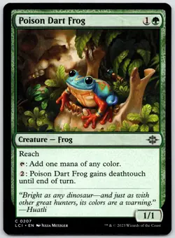 Poison Dart Frog 207 Common The Lost Caverns of Ixalan MTG NM - Image 1