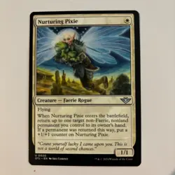Nurturing Pixie MTG NM-Mint Outlaws of Thunder Junction - Image 1