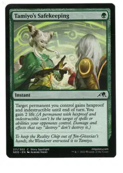 MTG Tamiyo's Safekeeping Kamigawa Neon Dynasty Magic The Gathering TCG - Image 1