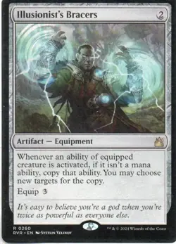 MTG: Ravnica Remastered: Illusionist's Bracers: Lightly Played Condition - Image 1