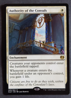 MTG Authority of the Consuls | Kaladesh | NM | Rare White Enchantment - Image 1