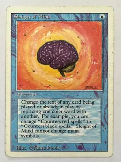 Sleight of Mind Revised Edition Non-Foil MTG MP - Image 1