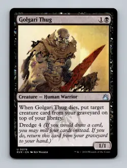 Golgari Thug Ravnica Remastered Non-Foil MTG NM - Image 1