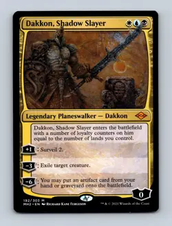 Dakkon, Shadow Slayer Modern Horizons 2 Non-Foil MTG LP - Image 1