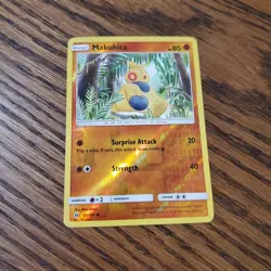 Makuhita 67/149 Sun & Moon Base Set Common Reverse Holo Pokemon Card - Image 1