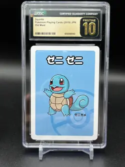 CGC Pristine 10 Squirtle Old Maid 2019 Japanese Pokemon Card - Image 1