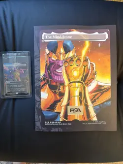 Swords to Plowshares Thanos Marvel Promo Foil Magic The Gathering Card With Mag - Image 1