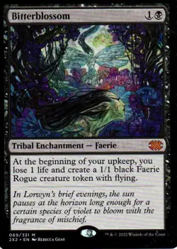 MTG: Double Masters 2022: Bitterblossom: Lightly Played Condition - Image 1