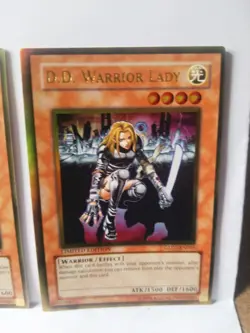 D.D. Warrior Lady X 2 GLD1-EN015 Gold border Rare Yu-Gi-Oh - Image 3