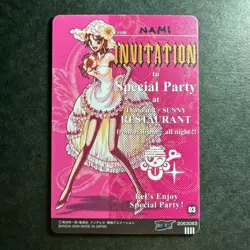 PREORDER Super Rare Nami 03 Special Party Japanese One Piece Card Bandai 2009 - Image 2