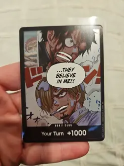 One Piece DON Card 'They Believe In Me' Speed Foil MINT Don!! PACK FRESH - Image 1
