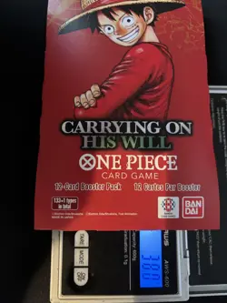 One Piece OP-13 CARRYING ON HIS WILL Sleeved Booster Pack - Heavy - 38g - Image 1
