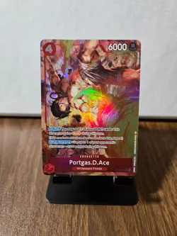 One Piece TCG - Portgas.D. Ace, ST30-007 SR Alt Art, ST30 Deck Promo, English NM - Image 1