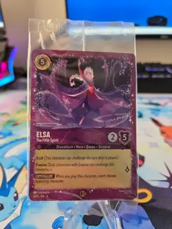 SEALED Elsa - The Fifth Spirit 6/P3 Glimmer Foil Promo Disney Lorcana - Image 1