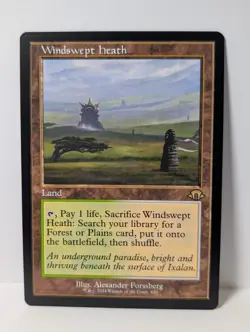 Windswept Heath - Retro Frame - Modern Horizons 3 MH3 - NM - MTG Fetch Land - Image 1