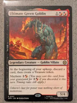 Ultimate Green Goblin 157 Regular Marvel's Spider-Man Magic: The Gathering NM - Image 1