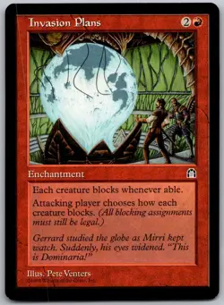 Invasion Plans Rare The List Reprints Magic: The Gathering Lightly Played - Image 1