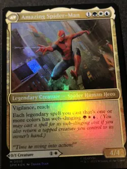 Peter Parker / Amazing Spider-Man - Foil - SPM - MTG - EN - NM - 0010 - Image 2